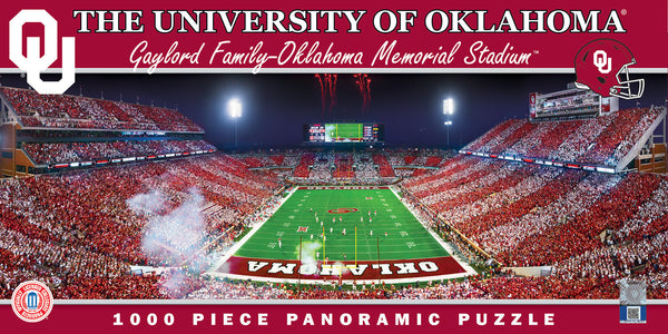 Oklahoma Sooners 1000pc Panoramic Puzzle - Endzone