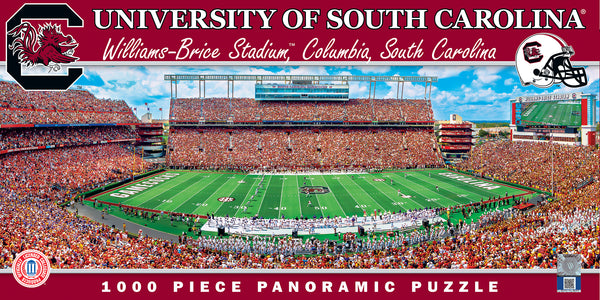 South Carolina Gamecocks 1000pc Panoramic Puzzle - 50yd line