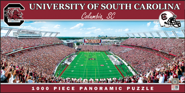 South Carolina Gamecocks 1000pc Panoramic Puzzle - Endzone