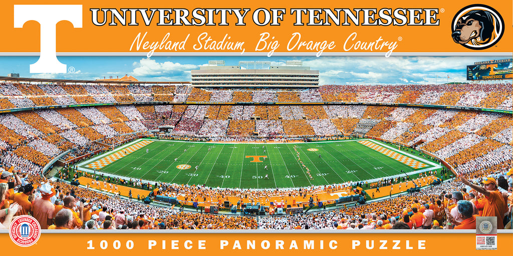 Tennessee Volunteers 1000pc Panoramic Puzzle - 50yd line