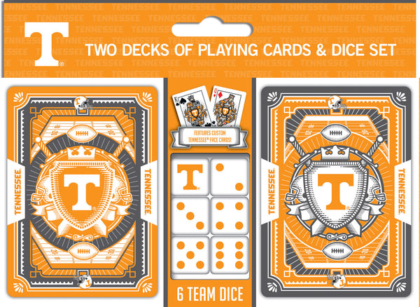 Tennessee Volunteers - 2-Pack Playing Cards & Dice Set