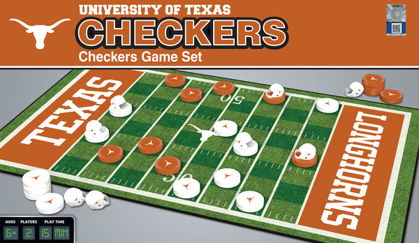 Texas Longhorns Checkers Board Game