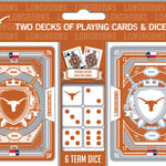 Texas Longhorns - 2-Pack Playing Cards & Dice Set