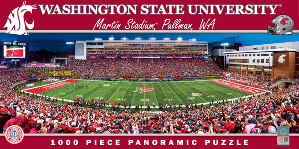 Washington State Cougars 1000pc Panoramic Puzzle - 50yd Line
