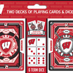 Wisconsin Badgers - 2-pack Playing Cards & Dice Set