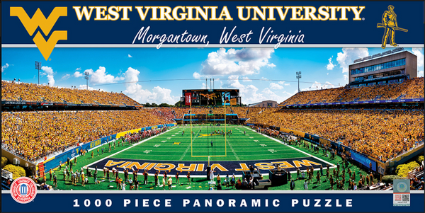 West Virginia 1000pc Panoramic Puzzle - End Zone