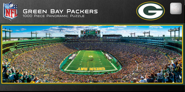 Green Bay Packers 1000pc Panoramic Puzzle - End Zone