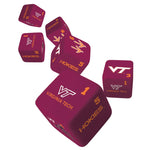 Virginia Tech Hokies Dice Set