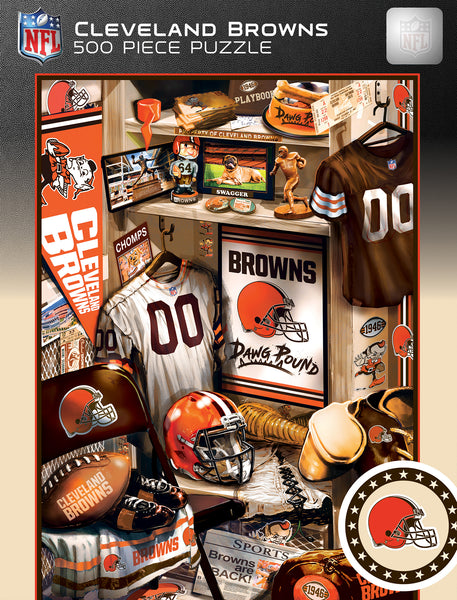 Cleveland Browns - Locker Room 500 Piece Jigsaw Puzzle