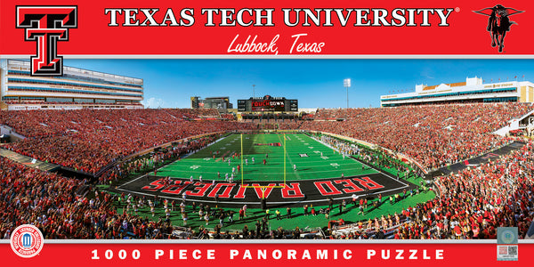 Texas Tech Red Raiders 1000pc Panoramic Puzzle - 50yd Line