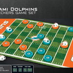 Miami Dolphins Checkers Board Game
