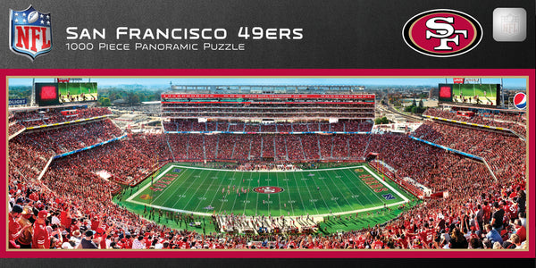 San Francisco 49ers 1000pc Panoramic Puzzle - 50yd line