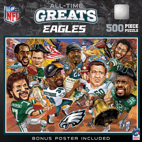 Philadelphia Eagles - All Time Greats 500 Piece Jigsaw Puzzle