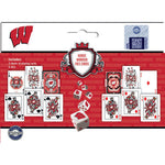 Wisconsin Badgers - 2-pack Playing Cards & Dice Set