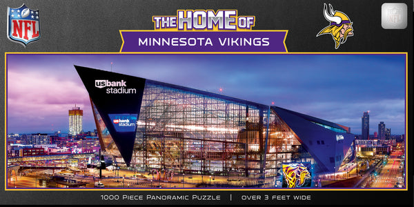 Minnesota Vikings 1000pc Panoramic Puzzle - Stadium View