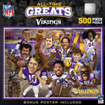Minnesota Vikings - All Time Greats 500 Piece Jigsaw Puzzle
