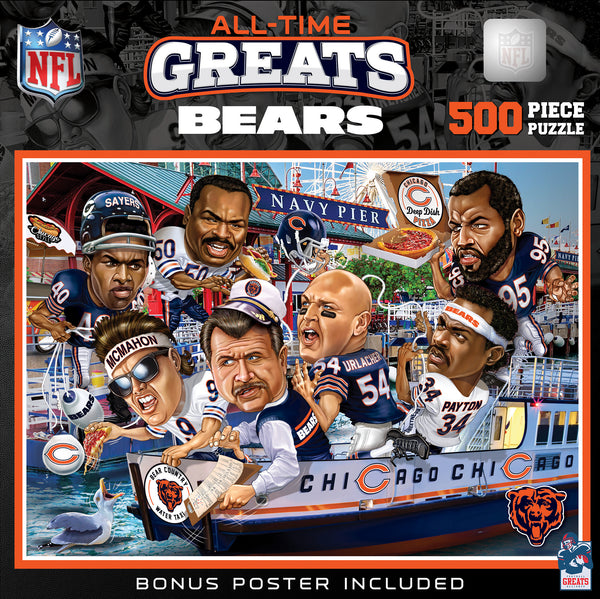Chicago Bears - All Time Greats 500 Piece Jigsaw Puzzle