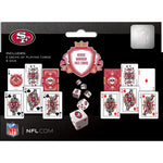 San Francisco 49ers 2-pack Playing Cards & Dice Set