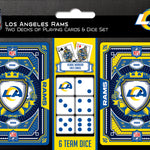 Los Angeles Rams - 2-Pack Playing Cards & Dice Set