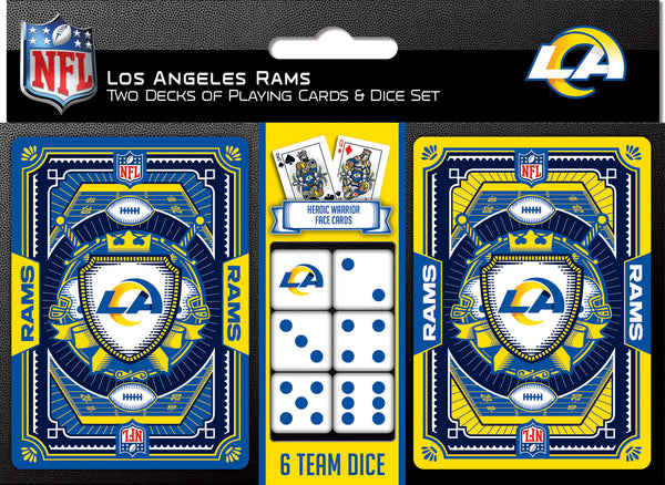 Los Angeles Rams - 2-Pack Playing Cards & Dice Set