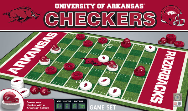 Arkansas Razorbacks Checkers Board Game