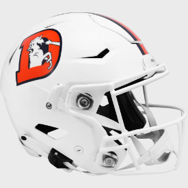 Denver Broncos Snowcapped On-Field Alternate Riddell SpeedFlex Full Size Authentic Football Helmet