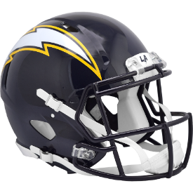 Los Angeles Chargers ⚡🏈 2025 Alternate Riddell Speed Authentic Full Size Helmet - Bolt Up