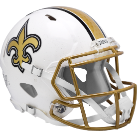 New Orleans Saints ⚜️⚜️ 2025 Alternate Riddell Speed Authentic Full Size Helmet - Who Dat Nation