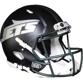New York Jets 🛩️⚫ 2025 Rivalries Riddell Speed Authentic Full Size Helmet - Gotham City Football