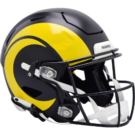 Los Angeles Rams 🐏🏈 2025 Rivalries Riddell SpeedFlex Authentic Full Size Helmet - Midnight Mode