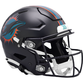 Miami Dolphins 🐬🐬2025 Rivalries Riddell SpeedFlex Authentic Helmet - 305 Underwater