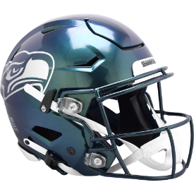 Seattle Seahawks 🟢💚 2025 Rivalries Riddell SpeedFlex Authentic Full Size Helmet - Volume 12