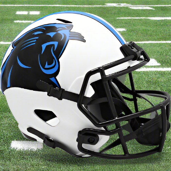 Carolina Panthers Riddell Speed LUNAR ECLIPSE Replica Full Size Football Helmet