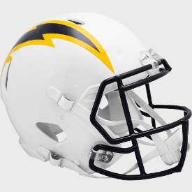 Los Angeles Chargers 🔵🔵 Color Rush Navy Riddell Speed Replica Full-Size NFL Helmet - Color Rush Energy