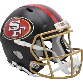 San Francisco 49ers 🟡⚫ 2025 Rivalries Riddell Speed Replica Full Size Helmet - For The Faithful