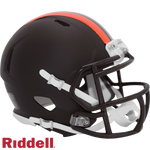 Cleveland Browns 🟤 2025 Alternate Riddell Speed Mini Football Helmet – Matte Brown Boldness