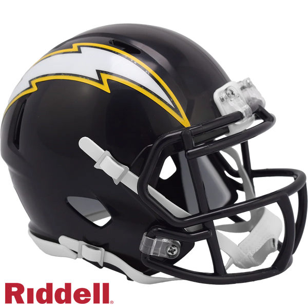 Los Angeles Chargers ⚡ 2025 Alternate "Super Chargers" Riddell Speed Mini Football Helmet – Navy on Navy Edition