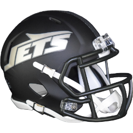 New York Jets 🛩️🏈 2025 Rivalries Riddell Speed Mini Football Helmet - Gotham City Football