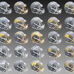 NFL Riddell Speed SLATE Mini Football Helmet - Set of 32