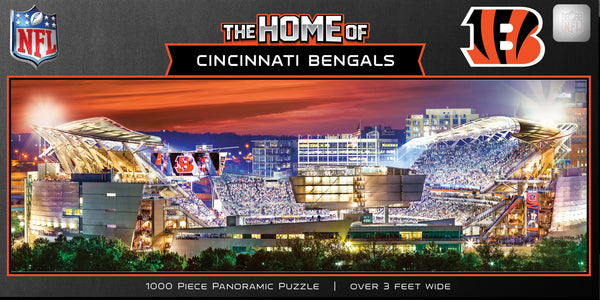 Cincinnati Bengals 1000pc Panoramic Puzzle - Stadium View