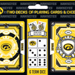 Iowa Hawkeyes - 2-Pack Playing Cards & Dice Set