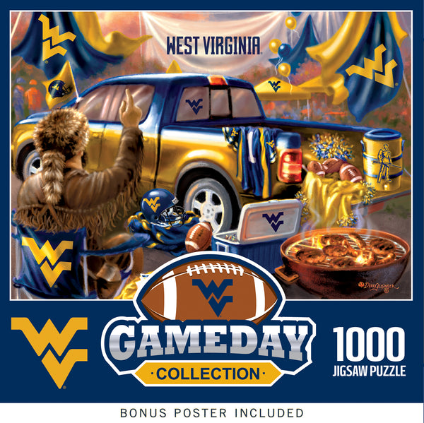 West Virginia Mountaineers 1000pc Puzzle - Gameday