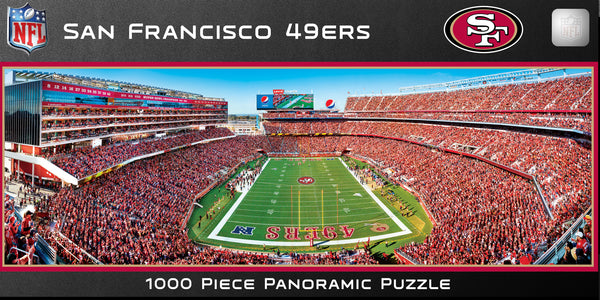 San Francisco 49ers 1000pc Panoramic Puzzle - Endzone