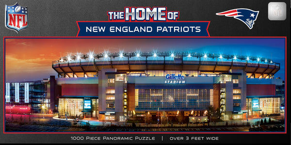 New England Patriots 1000pc Panoramic Puzzle - Stadium View