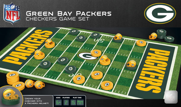 Green Bay Packers Checkers Board Game