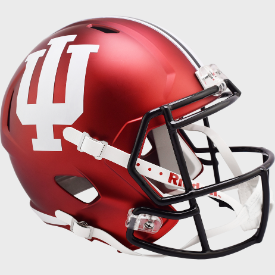 Indiana Hoosiers Anodized Crimson Riddell Speed Replica Full Size Football Helmet