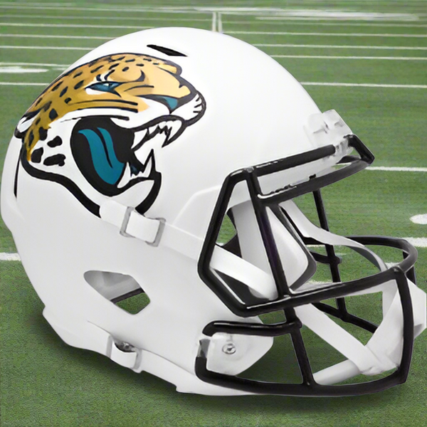 Jacksonville Jaguars White 2024 Alternate Riddell Speed Replica Full Size Football Helmet