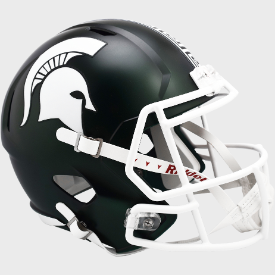 Michigan State Spartans Satin Green Riddell Speed Replica Full Size Football Helmet