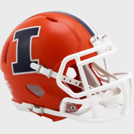 Illinois Fighting Illini Orange Riddell Speed Mini Football Helmet