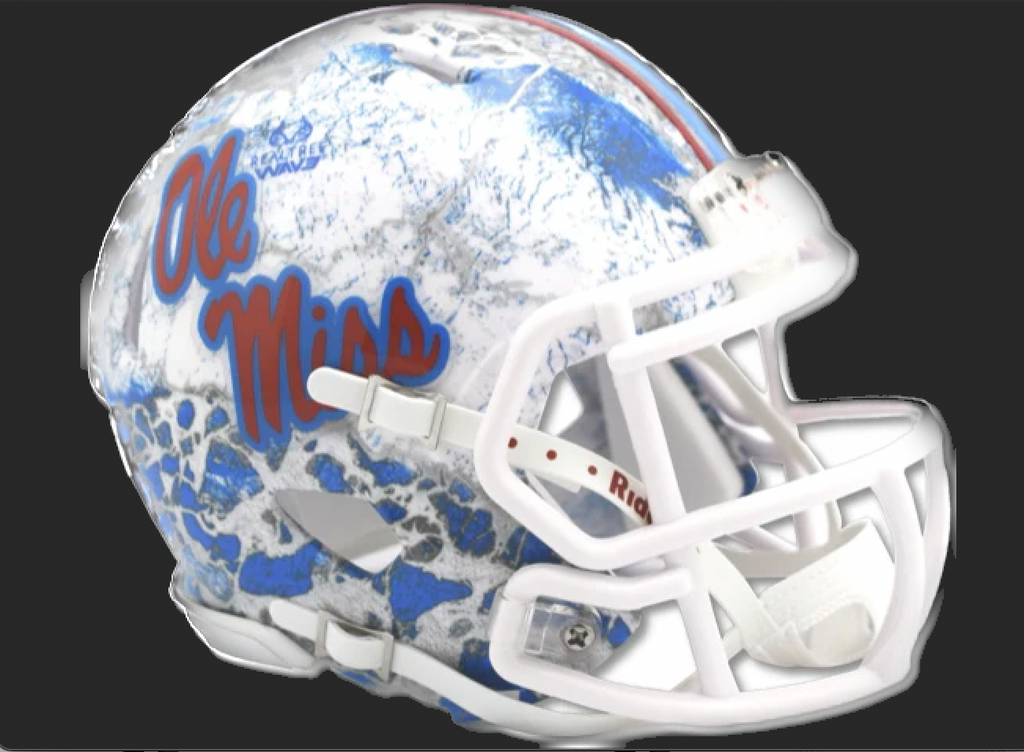 Mississippi (Ole Miss) Rebels Real Tree Camo Riddell Speed Mini Football Helmet